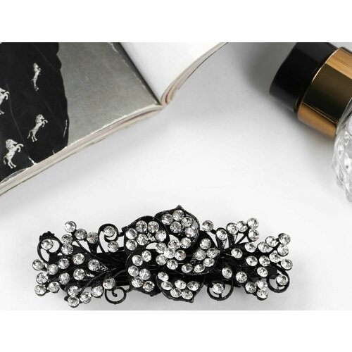 Заколка-автомат для волос Лайла роза 8 см 407₽