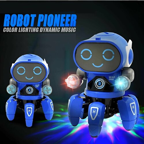 Танцующий музыкальный робот интерактивная игрушка танцующий робот robot bot цвет белый