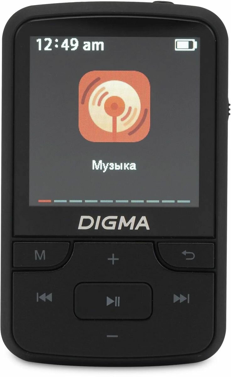 MP3 плеер Digma Z5 BT flash 16ГБ черный
