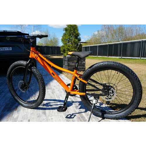 Велосипед полу-фэтбайк Fatbike Time Try TT2747s 24 Рама 12 Взрослый Детский Подростковый оранжевый 23400₽