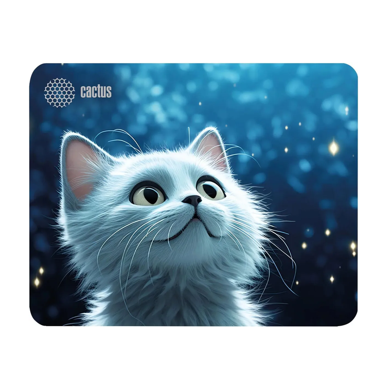 Коврик для мыши Cactus White Cat 220x180x2мм (CS-MP-P06XS)