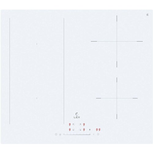 Индукционная варочная поверхность Lex EVI 641A WH белый 3038700₽