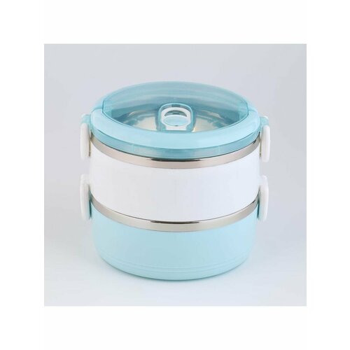 Ланч-бокс Милави 2 уровня голубой 696₽