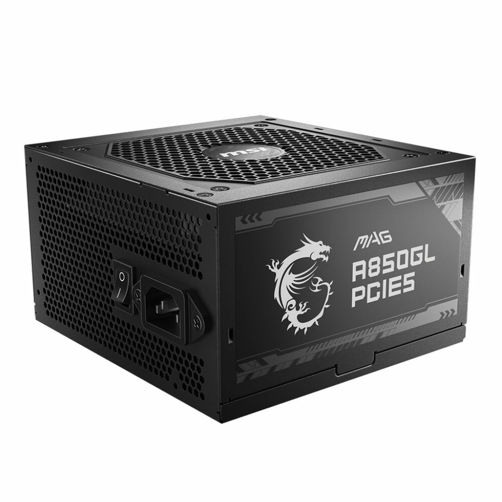 Блок питания MSI MAG A850GL PCIE5 , 850W, 80+ Gold, полностью модульный, ATX 3.0, PCIE5