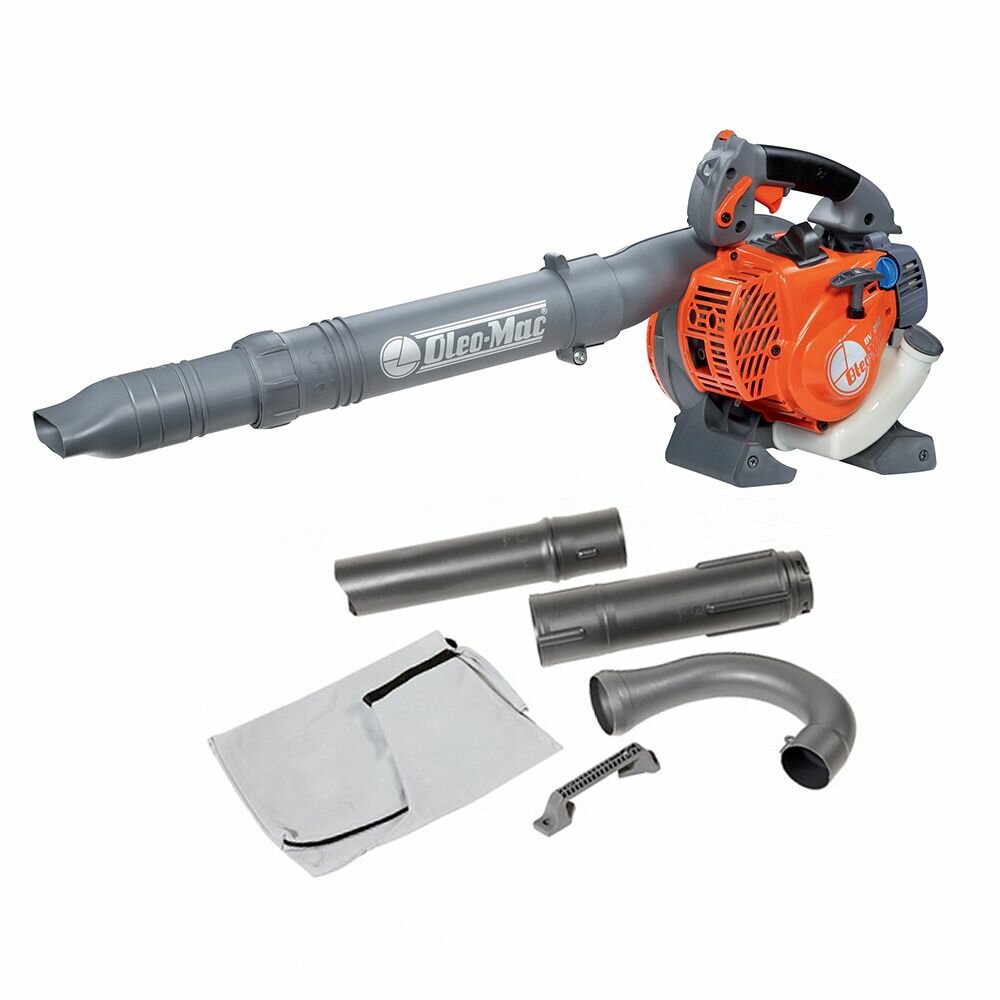 Воздуходувка Oleo-Mac BV 250 ручная + мусоросборник, бензиновая 1.2 л. с, 4.1 кг