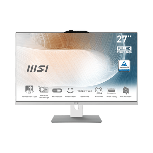 MSI Modern AM272P 12M-400RU MS-AF82 27 FHD1920x1080Intel Core i5-1240P16GB512GB SSDIntegratedWiFiBT20MPKBMOUSEWLSW11Pro1YWHITE 14816000₽