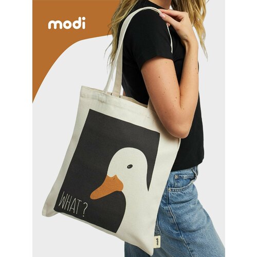 Сумка шоппер modi черный бежевый желтый 589₽