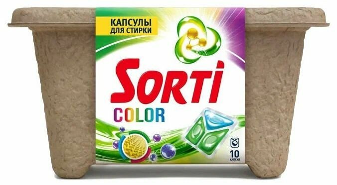 "Sorti Капсулы для машинной стирки Color" - свежесть в каждой капсуле!