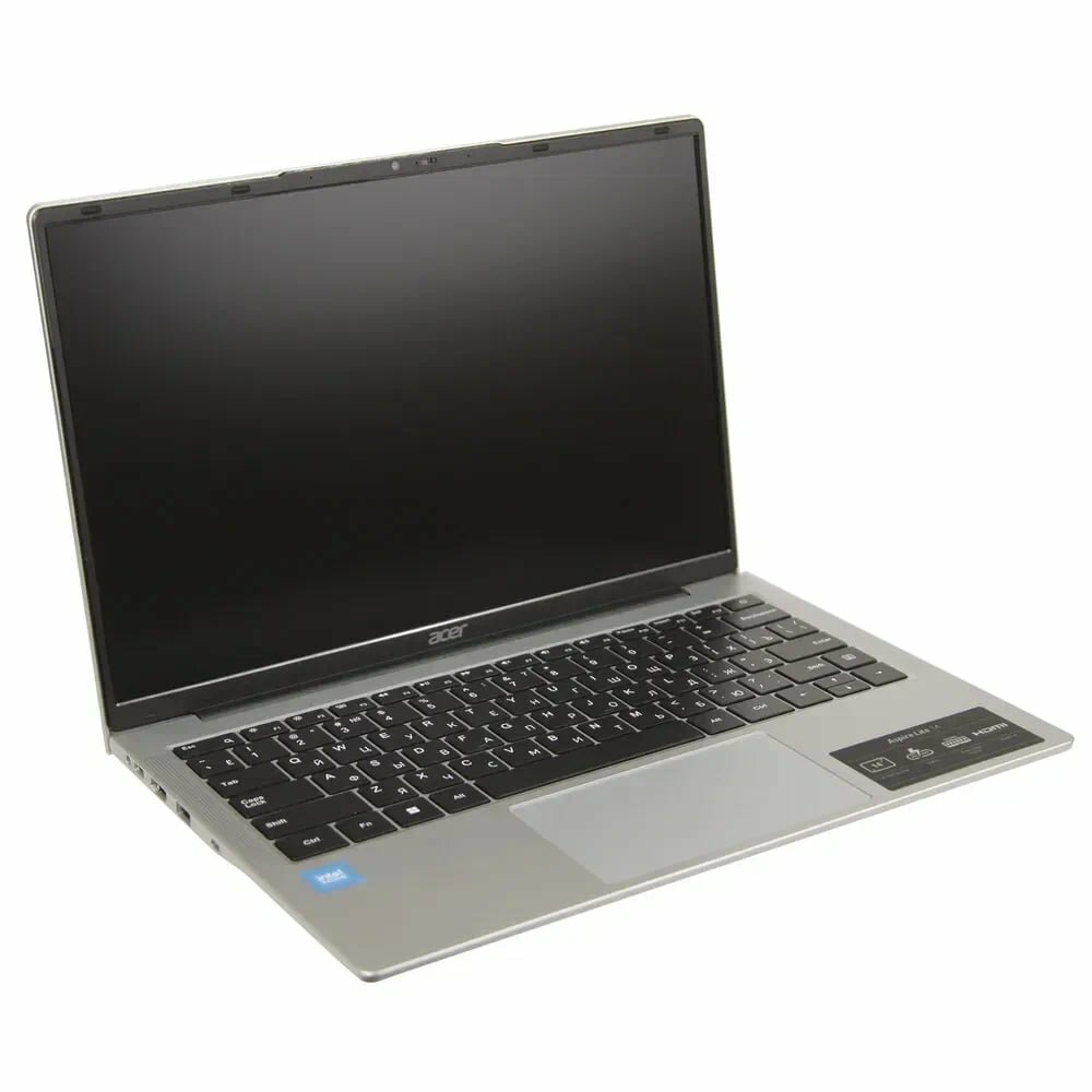 Ноутбук Acer Aspire Lite 14"/Intel Processor N100/Intel UHD Graphics/8/256Gb/Серебрянный/Без ОС/RU