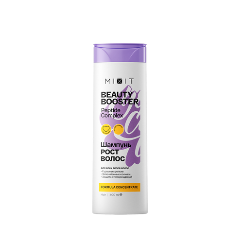 Mixit Beauty Booster Шампунь укрепляющий для волос Peptide complex shampoo 400 мл 1 шт