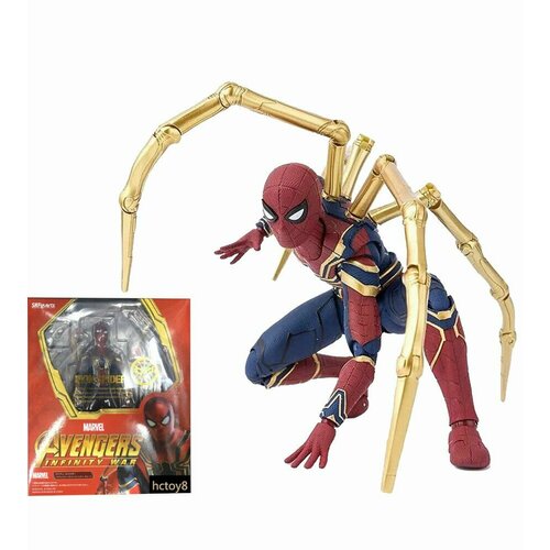 Фигурка Железный Человек Паук / Iron Spider Man Avengers infinity war (14см) фигурка funko pop bobble arvel avengers infinity war iron spider 287 26465