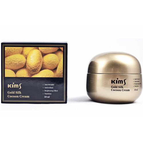 Крем для лица антивозрастной c протеинами кокона шелкопряда Kims (Кимс) Gold Silk Cocoon Cream 50 мл