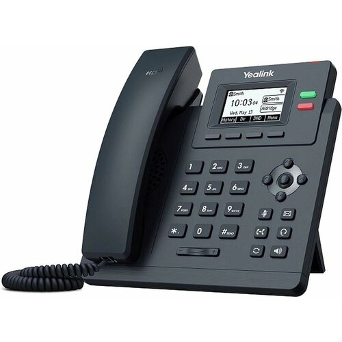 Телефон IP Yealink SIP-T31W черный телефон ip polycom vvx 1500 d sip для конференций черный 2200 18064 114