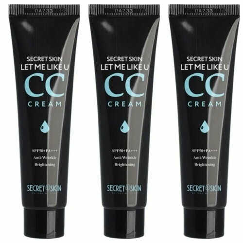 SECRET SKIN Крем для лица CC тонирующий увлажняющий LET ME LIKE U CC CREAM 30мл 3 шт 2621₽