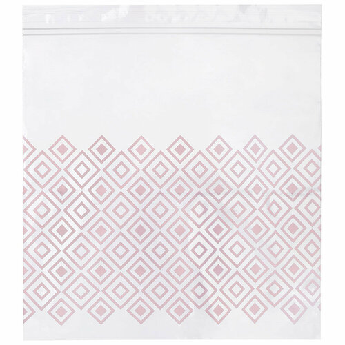 Пакет с двойным зип-локом 24265 см 25 шт розовый узор 276₽