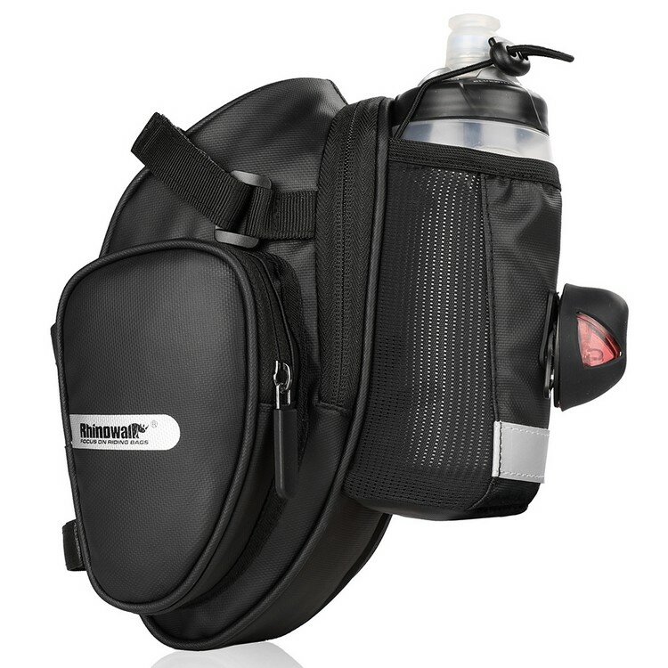 Велосумка под седло для байкпакинга Rhinowalk Saddle bag с флягодержателем.
