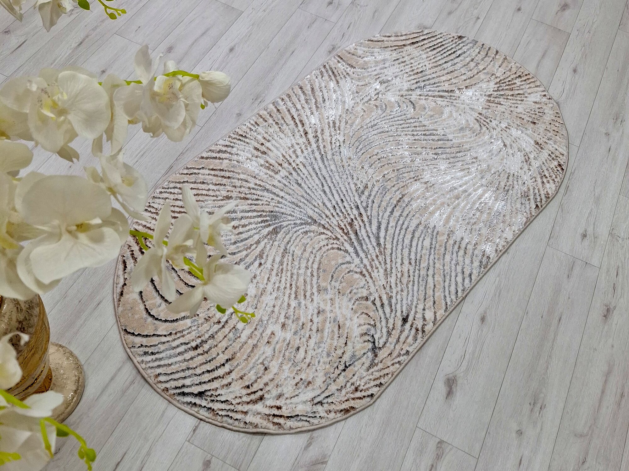 фото Ковер комнатный Pamuk 80*150 см , ковер в спальню, ковер в детскую, прикроватный коврик Турция, Турецкие ковры, Ковер овал