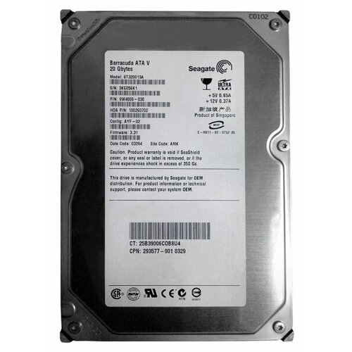 Жесткий диск Seagate 9W4006 20Gb 7200 IDE 3.5