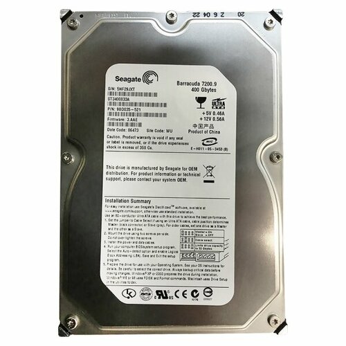 Жесткий диск Seagate 9BD035 400Gb 7200 IDE 3.5 HDD