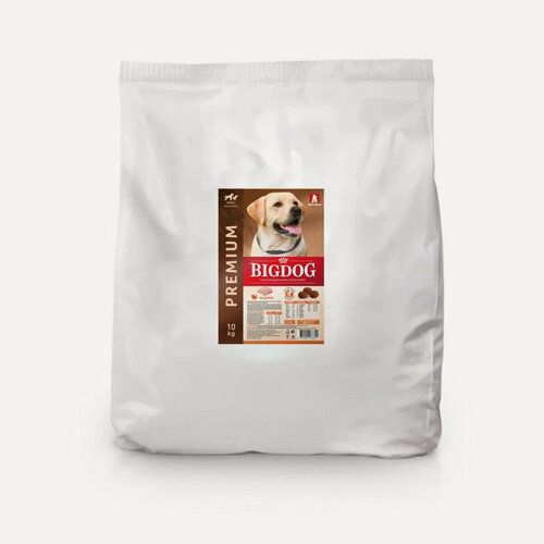 Изображение товара Зоогурман BIG DOG сухой корм для взрослых собак средних и крупных пород, с индейкой - 10 кг
