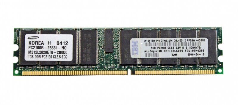 Оперативная память Samsung M312L2828ET0-CB0 DDR 1GB