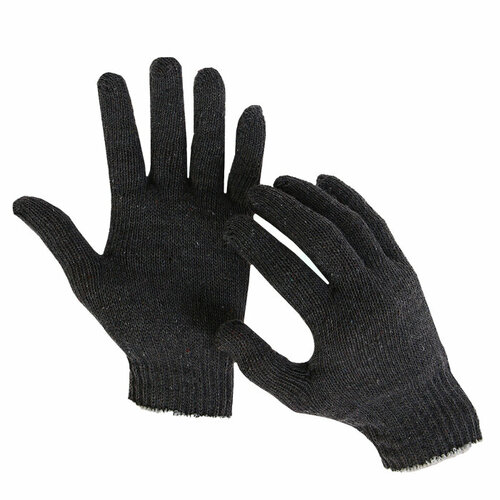 перчатки хб без пвх 10 класс 5 нитей 60 пар черные Перчатки х/б 10 класс 5 нитей размер 9 без ПВХ серый 43 гр. 5 пар