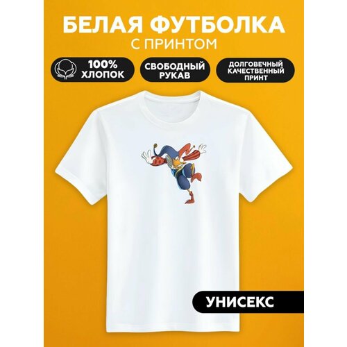 игра для dendy darkwing duck черный плащ Футболка черный плащ квага darkwing, размер 4XL, белый