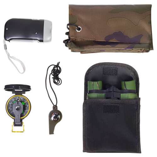 Набор исследователя Discovery Basics EK50 бинокль, компас, свисток 3 в 1, динамо-фонарь, сумка-рюкзак