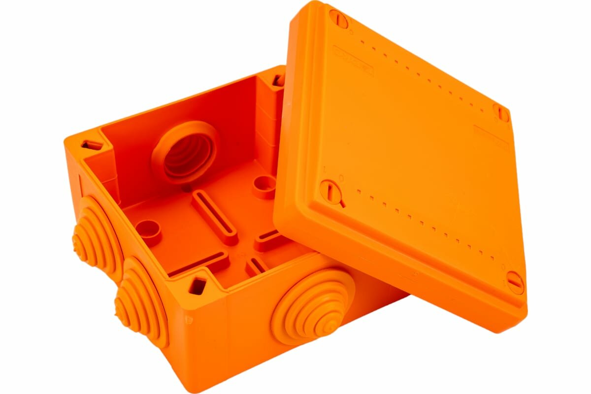 Коробка распределительная DKC пластиковая FS с кабельными вводами и клеммниками, IP55, 100х100х50 мм, 4р, 450V, 6A, 4 мм2, "Vulcan" - фото №16