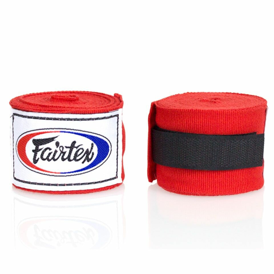 Боксерские бинты Fairtex HW2 4.5 метра красные