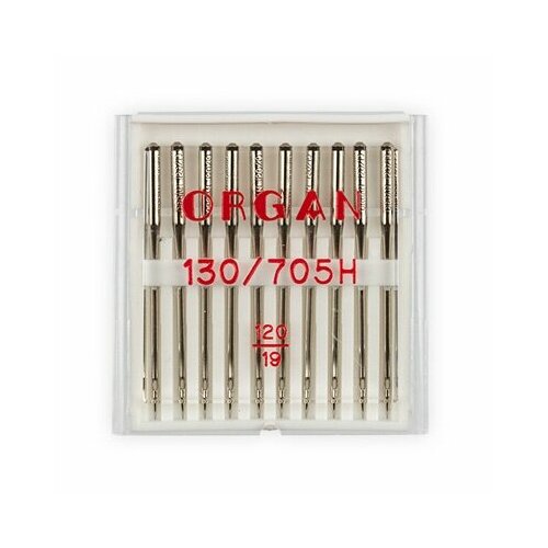 Иглы для швейной машины ORGAN универсальные 10 шт, в пенале, №120 иглы для татуировки иглы для тату картриджей inkin winall 120 шт разные цвета 3rl 5rl 7rl9rl 5rs 7m1 9m1 11m1 7rm 9rm 13rm 15rm для роторной машины