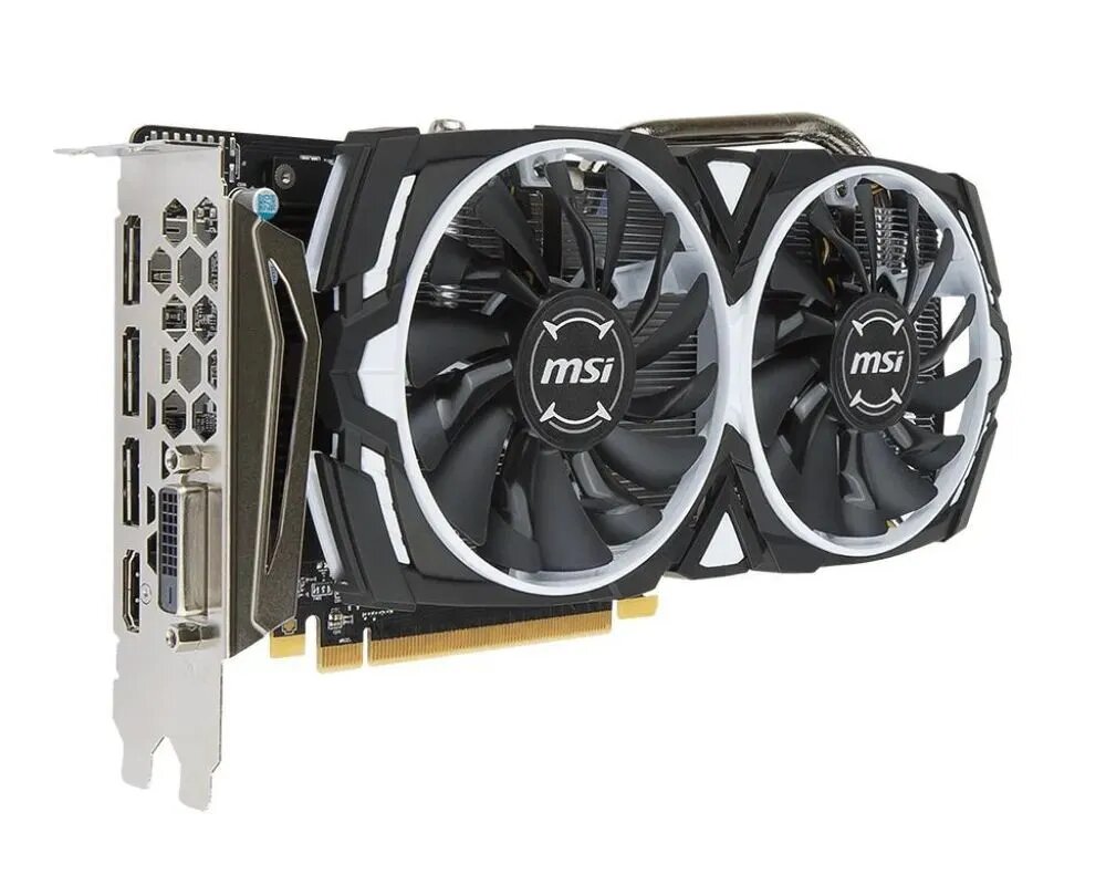 MSI Видеокарта Radeon RX 580 8 ГБ (Radeon RX 580 ARMOR SP 8G) Refubished