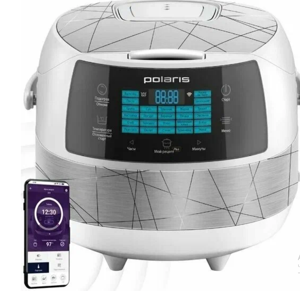 Мультиварка Polaris PMC 5017 Wi FI IQ Home Silver