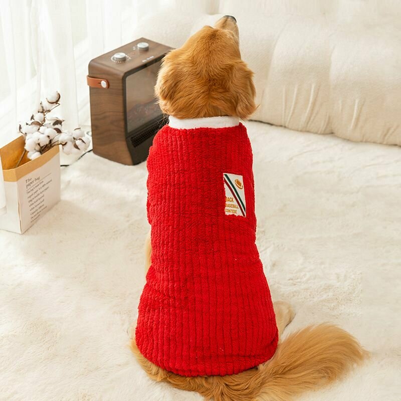 Одежда для собак крупных пород/ Толстовка для собак Красная/ 4XL Family Pet
