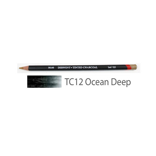 Карандаш угольный "Derwent" Tinted Charcoal №TC12 Синий морской насыщенный 2301676