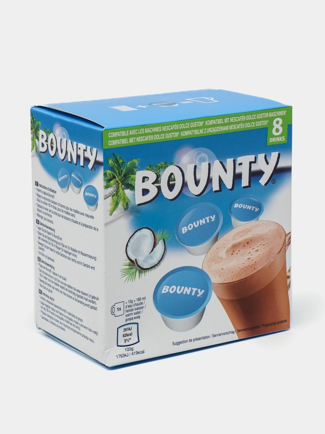 Горячий шоколад в капсулах Dolce Gusto Bounty Chocolate, 8 шт 120 г