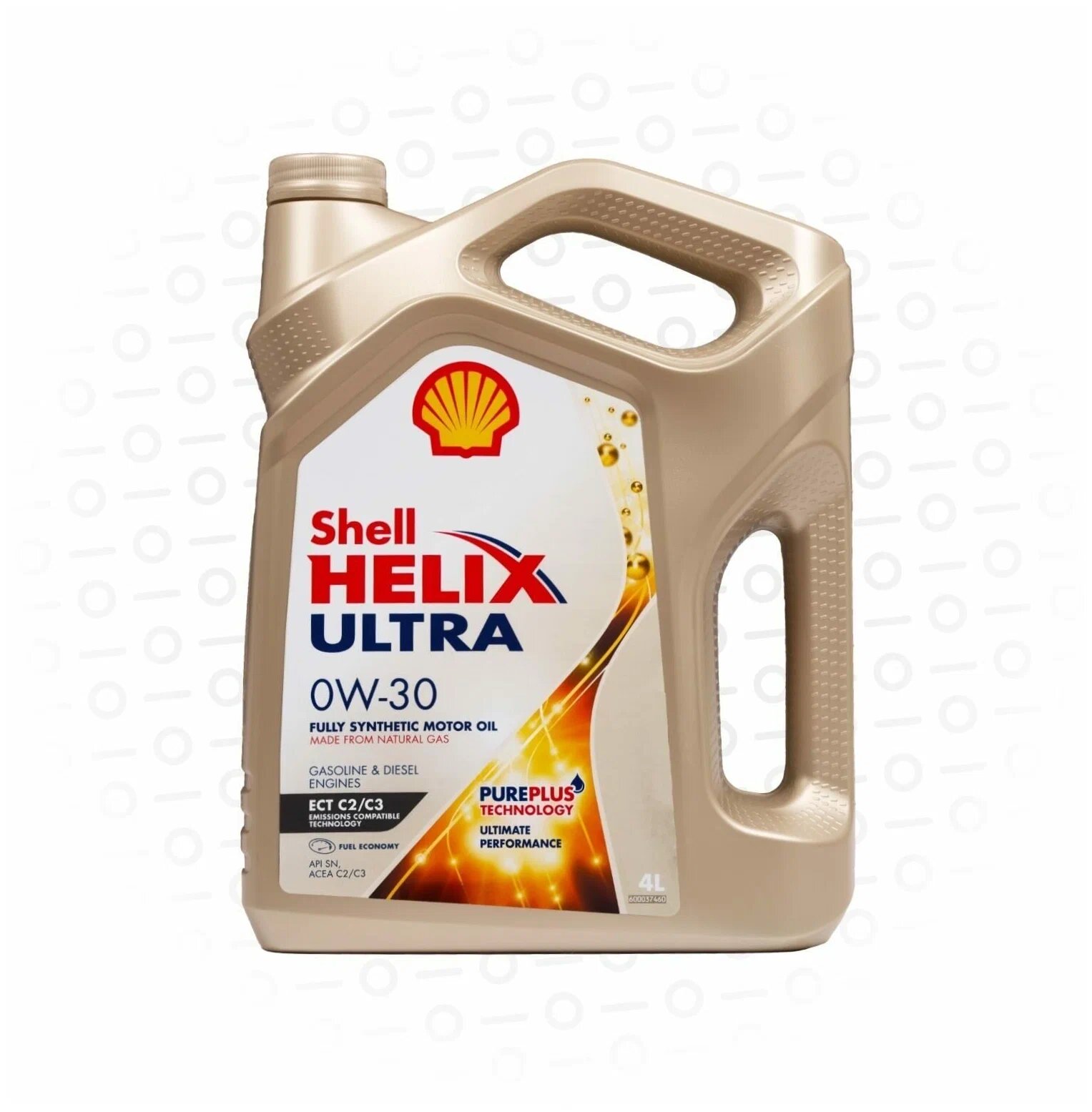 Синтетическое моторное масло SHELL Helix Ultra ECT 0W-30, 4 л, 1 шт.