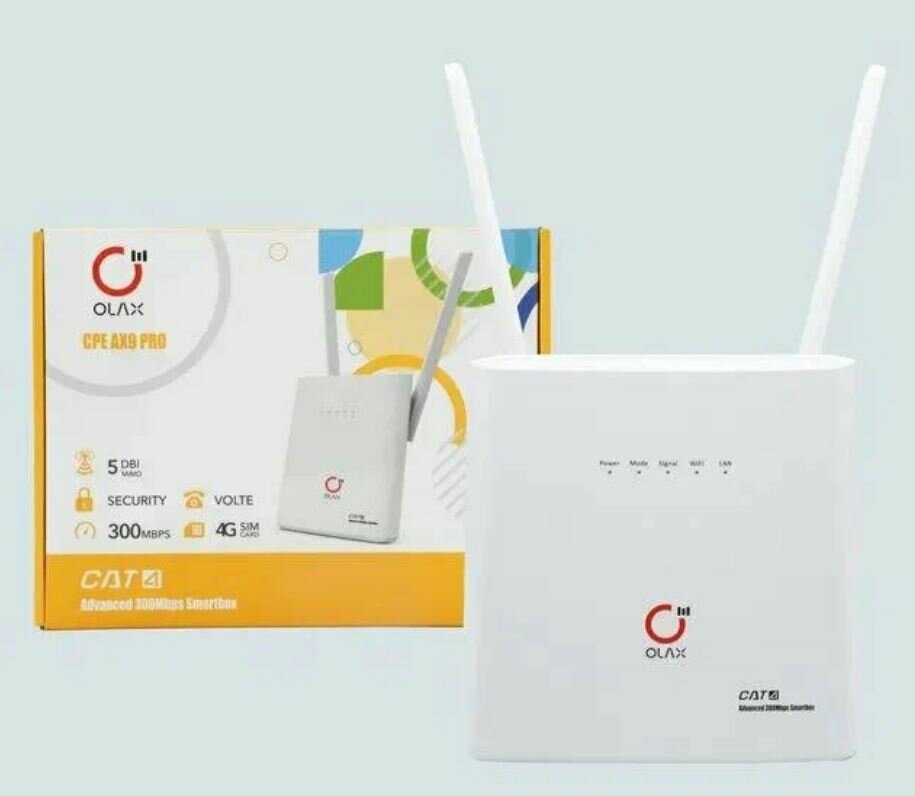 4G WI FI роутер OLAX AX9 белый