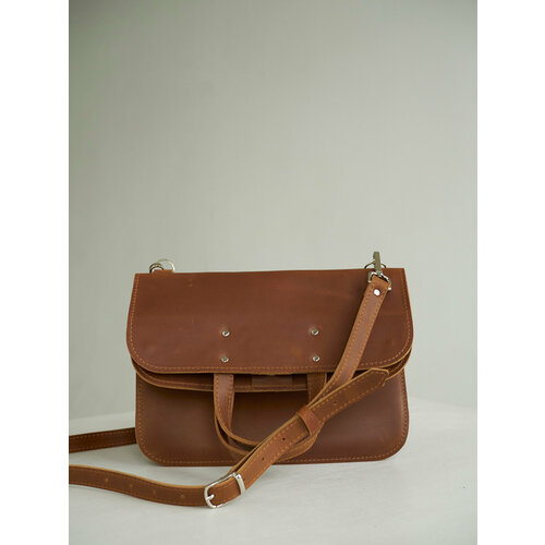 Сумка кросс-боди SHERWD фактура гладкая карамель 16000₽