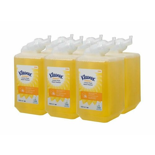 Пенное мыло в кассетах 6385 Kleenex Energy Luxury от Kimberly-Clark Professional (6 кассет по 1 л)