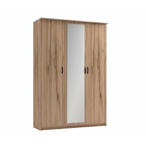 ЭКО Шкаф 3-х створчатый дуэт люкс с зеркалом дуб вотан 18040₽