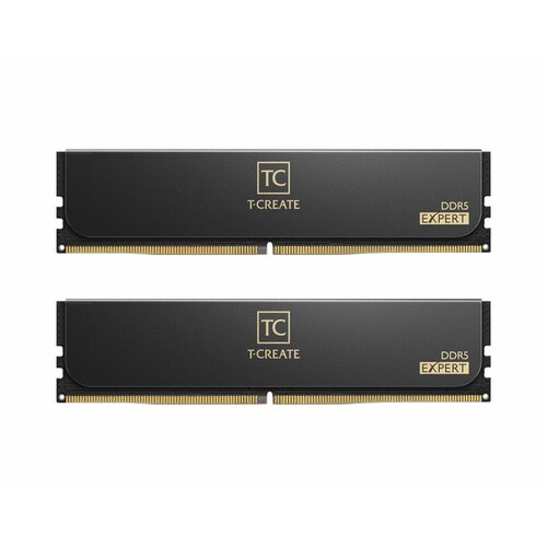 Оперативная память TEAMGROUP T-Create Expert Black CTCED564G6000HC34BDC01 DIMM DDR5 64Гб6000МГц CL34 2x32Гб радиатор 2681400₽