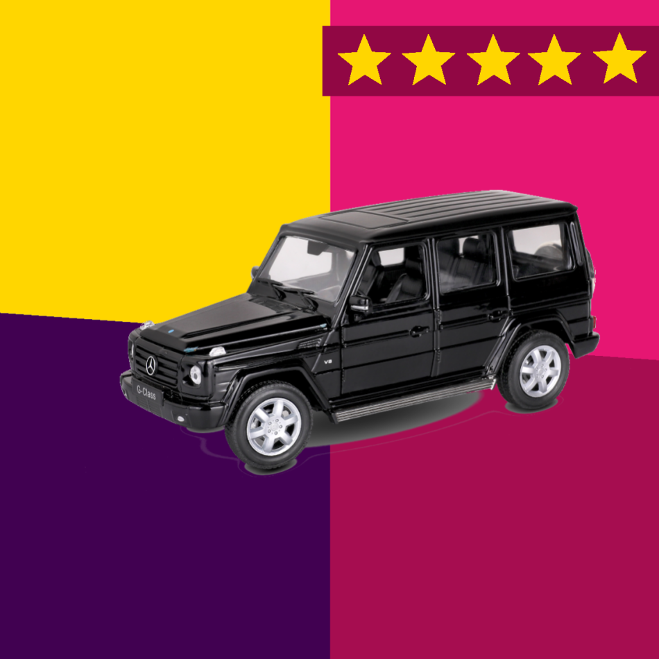 Машинка Welly модель машины 1:24 MERCEDES-BENZ G-CLASS Черный 23 см