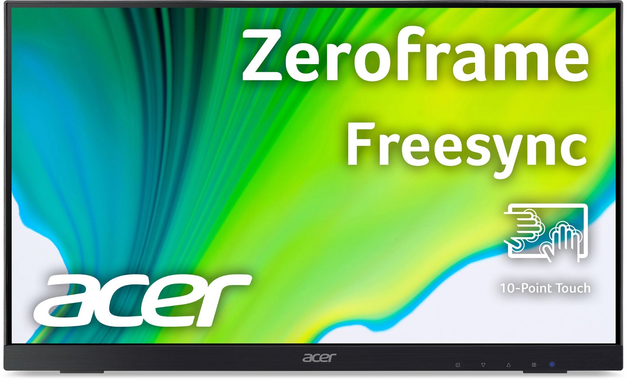 Монитор Acer 21.5" UT222QBMIP черный IPS LED 16:9 HDMI M/M глянцевая 1000:1 250cd 178гр/178гр 1920x1080 75Hz FreeSync VGA DP FHD USB Touch 3.5кг