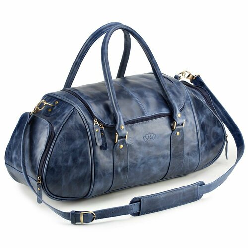 Сумка дорожная Кожинка, 56х26, синий