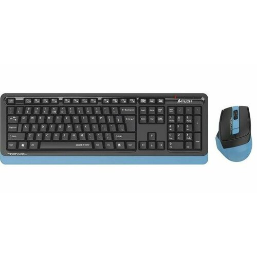 комплект клавиатура мышь a4tech fstyler fgs1035q black grey Клавиатура + мышь A4Tech Fstyler FGS1035Q клав: черный/синий мышь: черный/синий USB беспроводная Multimedia (FGS1035Q NAVY BLUE)