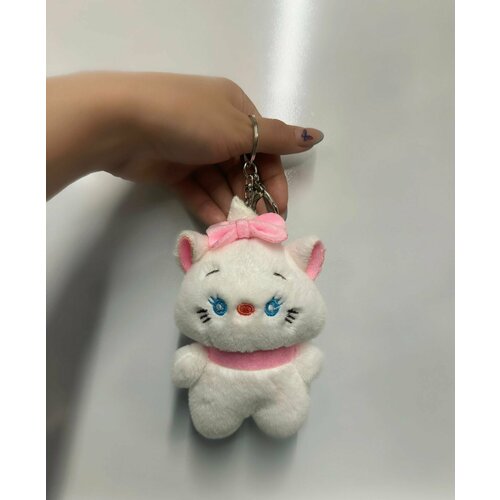 Брелок Мягкая игрушка Кошка белая