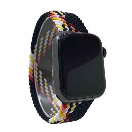 Нейлоновый ремешок для Apple Watch 1-9 / SE (38/40/41 мм), без застежки, разноцветный, размер XS тканевый ремешок для apple watch 1 9 se 38 40 41 мм оранжево лунный