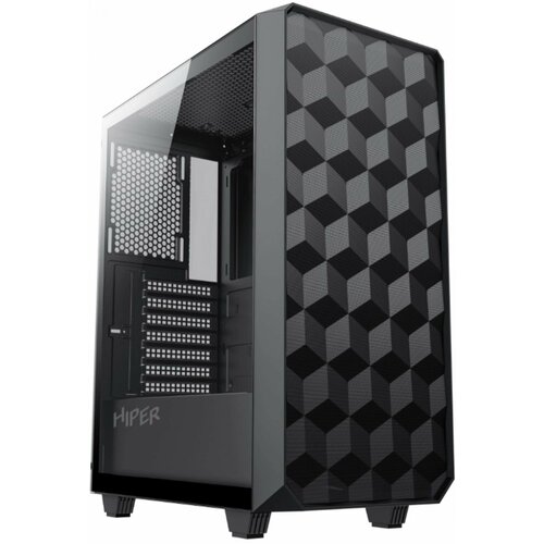 Корпус Hiper BH34-1 черный без БП ATX 3x120mm 2x140mm 1xUSB3.0 1xUSB3.1 audio bott PSU корпус cooler master masterbox mb520 acryl черный без бп atx 3x120mm 2xusb3 0 audio bott psu 10044