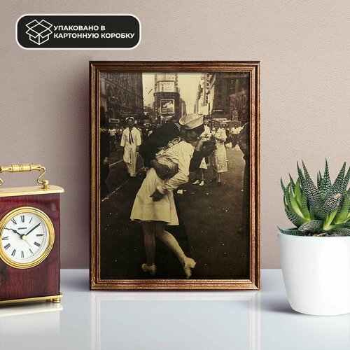 Постер из крафт-бумаги Times Square NYC 52 х 36 см